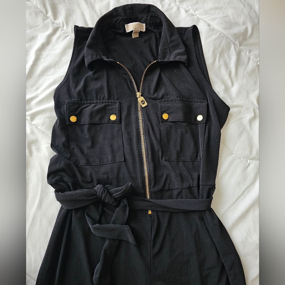 MICHAEL KORS WOMENS BLACK ROMPER SIZE XLARGE
